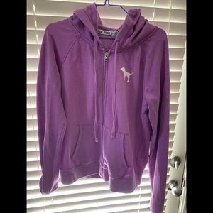 Women’s Size L PINK zip up sweatshirt